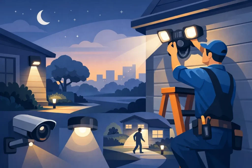 Outdoor Security Lighting Installation That Works