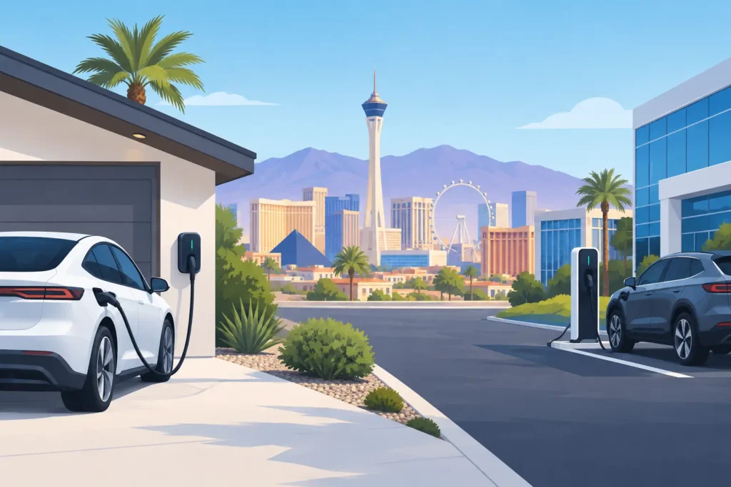 EV Charging at Home and Work in Las Vegas